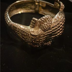 Alligator VINTAGE cuff bracelet